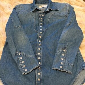 Zadig & Voltaire Blue Denim button down Shirt